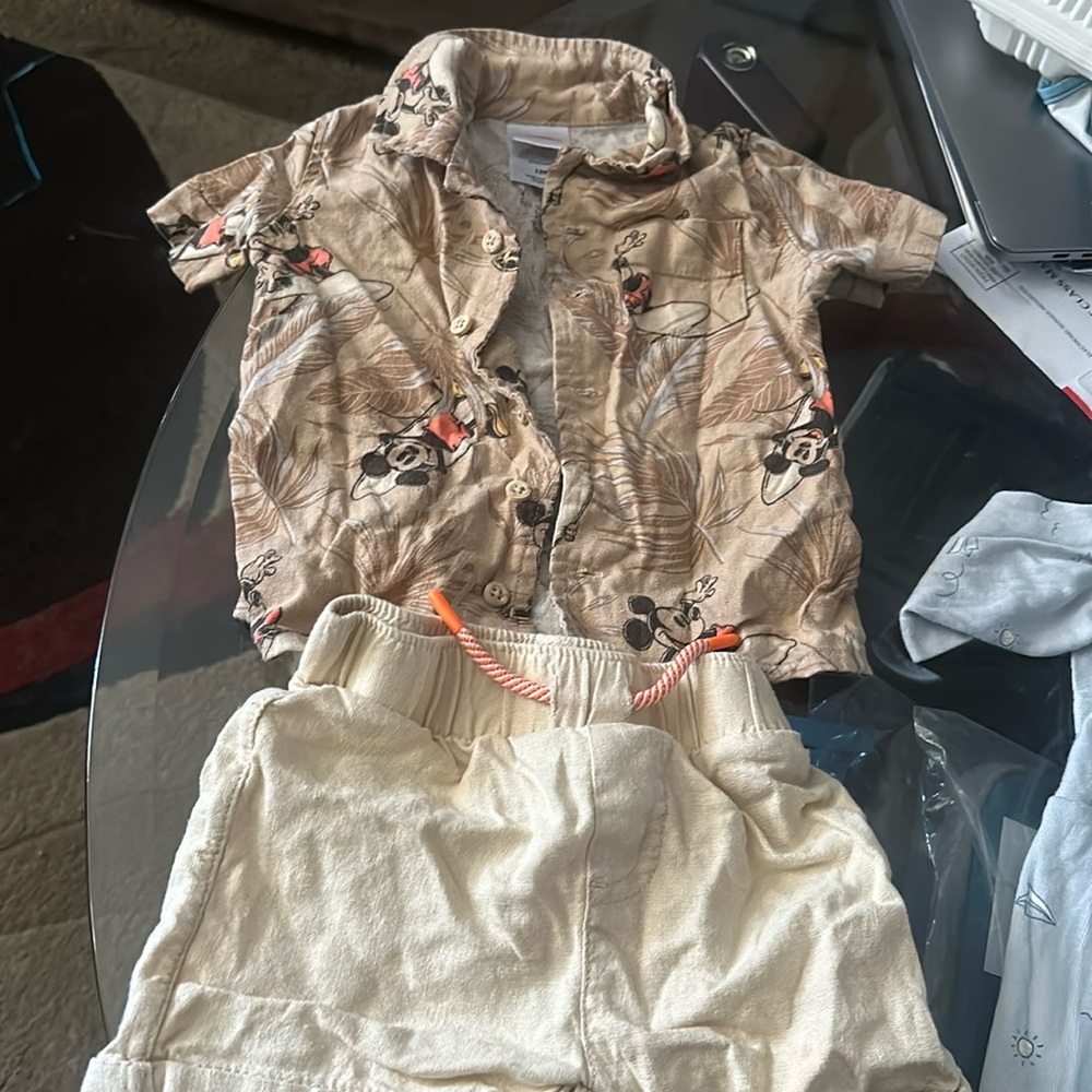 Mikey mouse short set